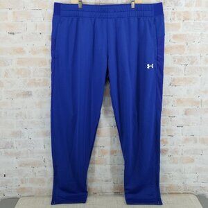 NWT Under Armour Mens Command Warm-Up Pants Sweats Royal Blue 3XLT Loose Fit